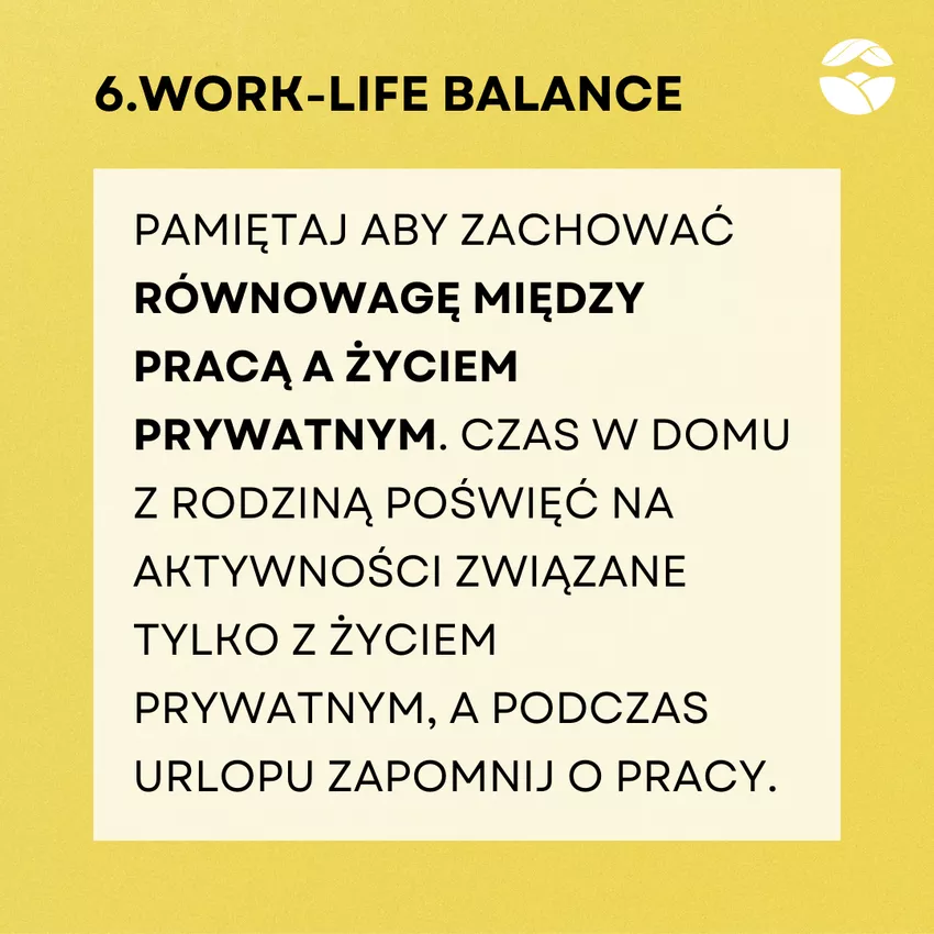 6 work life balance